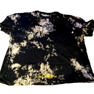 XXL Civil Regime Bleach Tie Dye Tee w Stitch Embroidered Logo